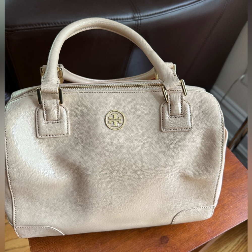 Tory Burch pale pink speedy purse / bag